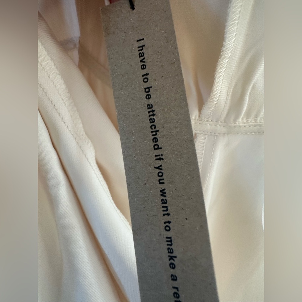 NWT Reformation Silk Bridal Alexandria Wrap Maxi Dress in Ivory White Cream - Picture 11 of 12